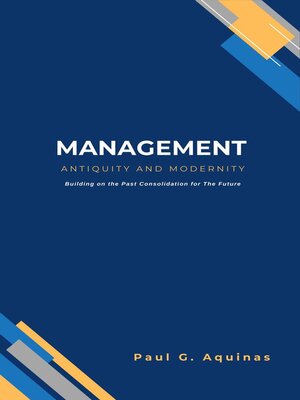 cover image of Management--Antiquity to Modernity